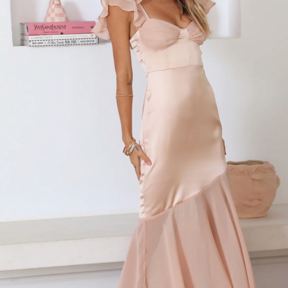 Fortunate One Pretty Wishes Maxi Dress in Pink Medium